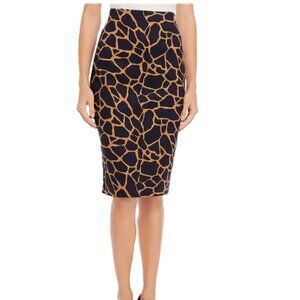 Donna Karan New York Giraffe-Print Pencil Skirt